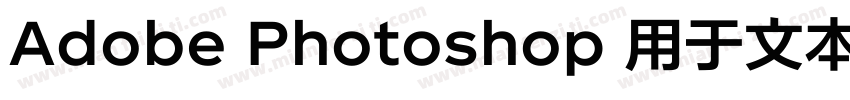 Adobe Photoshop 用于文本字体转换